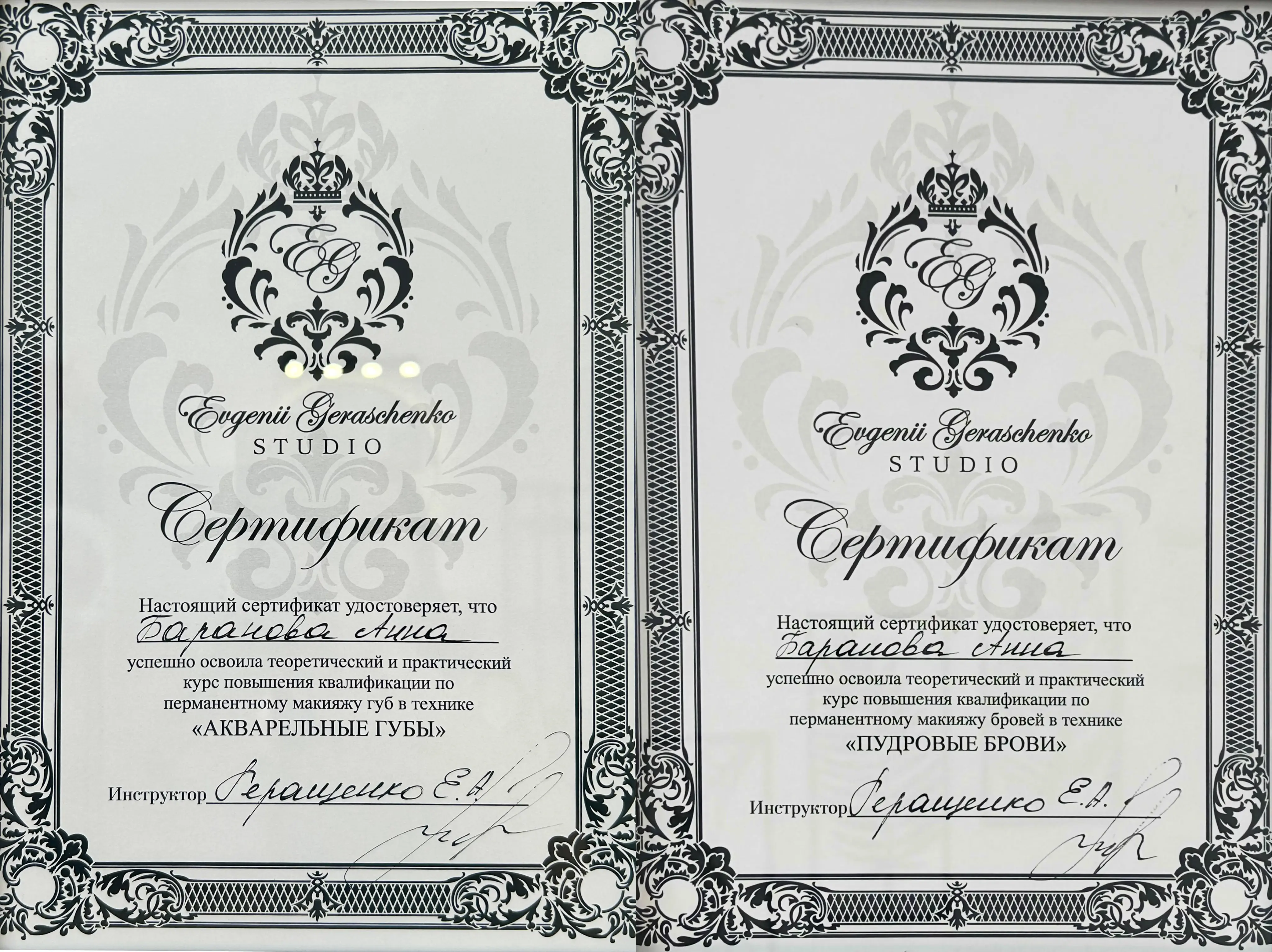 Сертификат Анны Романовой 14